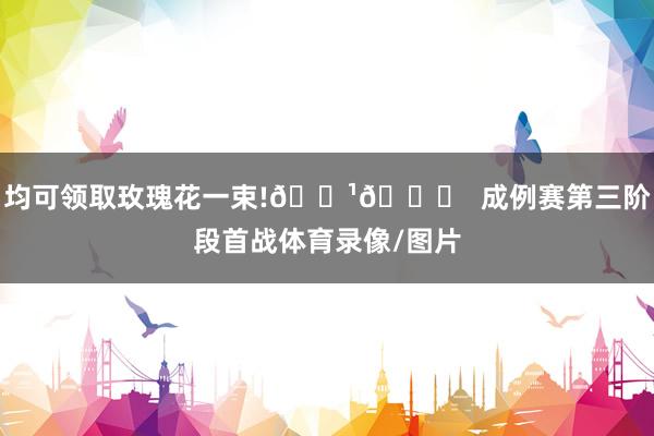 均可领取玫瑰花一束!🌹😃 成例赛第三阶段首战体育录像/图片