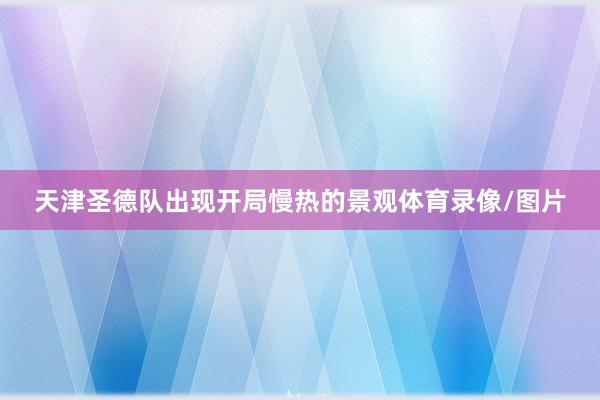 天津圣德队出现开局慢热的景观体育录像/图片