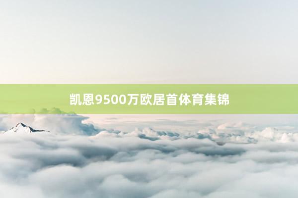 凯恩9500万欧居首体育集锦