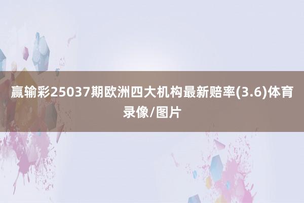 赢输彩25037期欧洲四大机构最新赔率(3.6)体育录像/图片